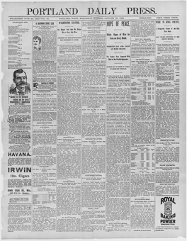 Portland Daily Press: January 20,1892