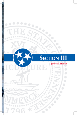 SECTION III Judicial Branch Tennessee Blue Book