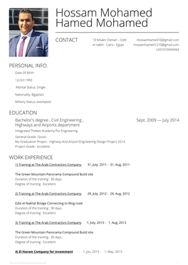 Hossam CV 2021