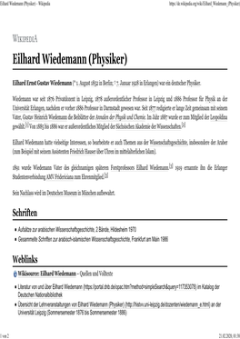 Eilhard Wiedemann (Physiker) – Wikipedia