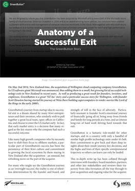 Anatomy of a Successful Exit the Greenbutton Story