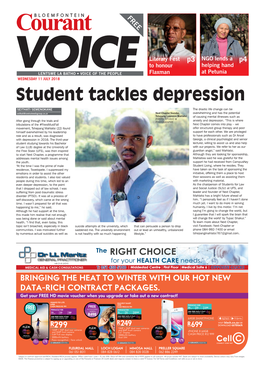 Student Tackles Depression