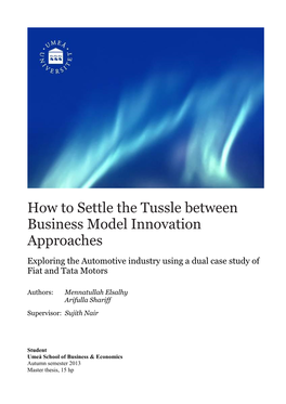 How to Settle the Tussle Between Business Model Innovation Approaches