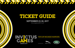 SEPTEMBER 23-30, 2017 Invictusgames2017.Com