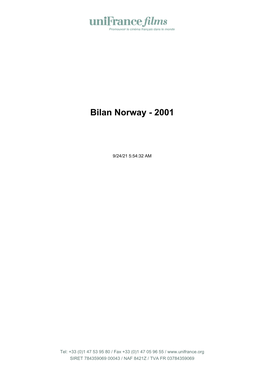 Bilan Norway - 2001