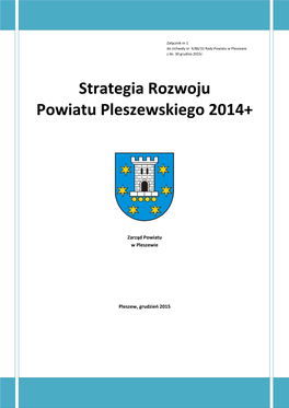 Strategia Rozwoju Powiatu Pleszewskiego 2014+