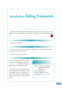 Introduction—Editing Framework