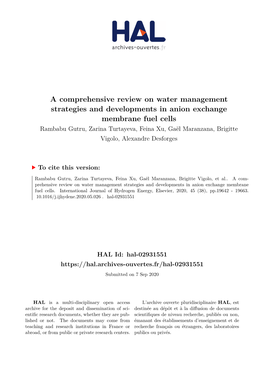 A Comprehensive Review on Water Management Strategies And