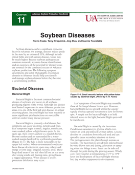 Soybean Diseases Can Be a Significant Economic Factor in Arkansas