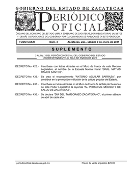 Gobierno Del Estado De Zacatecas