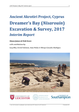 Dreamer's Bay (Nisarouin) Excavation & Survey, 2017