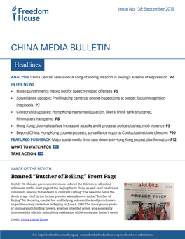 China Media Bulletin