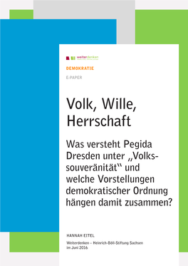 Volk, Wille, Herrschaft