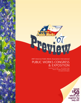 Public Works Congress & Exposition