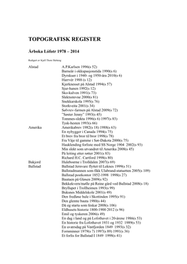 Topografisk Register