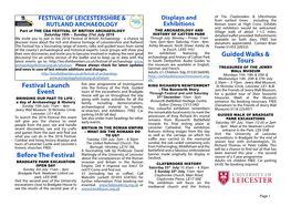 Festival of Leicestershire & Rutland Archaeology