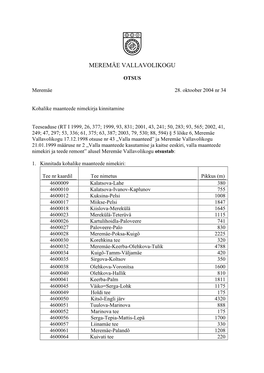 Kohalikud Teed 28102004 Otsus 34