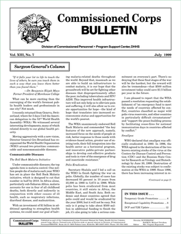 Commissioned Corps BULLETIN