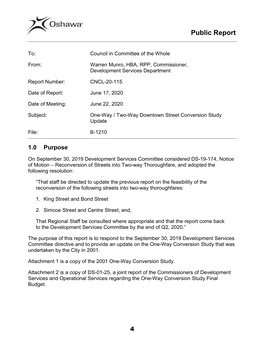 CNCL-20-115 One-Way / Two-Way Downtown Street Conversion Study