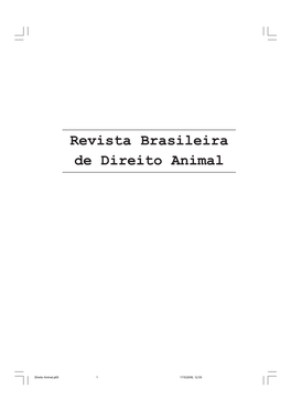 Revista Brasileira De Direito Animal