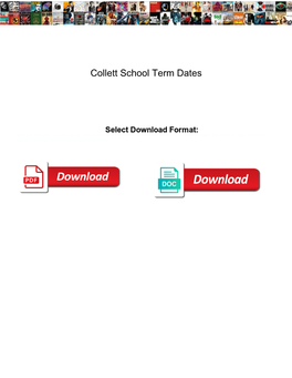 Collett School Term Dates