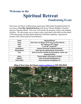 Spiritual Retreat Flyer