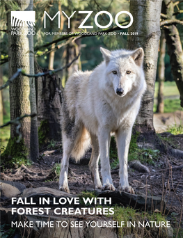 FALL in LOVE with FOREST CREATURES MAKE TIME to SEE YOURSELF in NATURE MYZOO Member Magazine | Fall 2019 | Zoo.Org 1 MYZOO MEMBER MAGAZINE