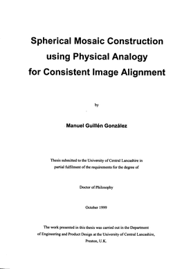 Spherical Mosaic Construction Using Physical Analogy for Consistent Image Alignment