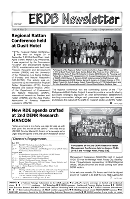 New RDE Agenda Crafted at 2Nd DENR Research MANCON