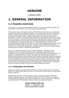 Ukraine 1. General Information