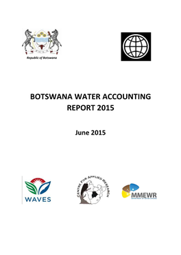 Botswana Water Accounting Report 2015