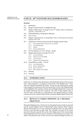 Unit 22 18Th Century Successor States