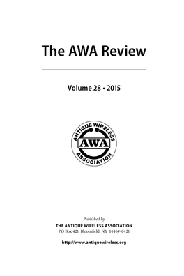 The AWA Review