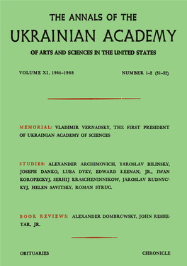 The Annals of UVAN, Volume XI, 1964-1968, Number