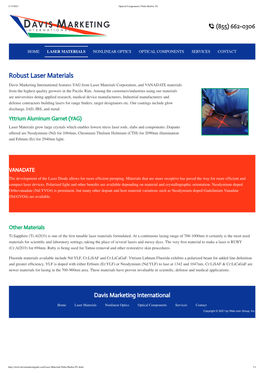 Robust Laser Materials