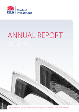 Trade & Investment NSW Annual Report 2012-13