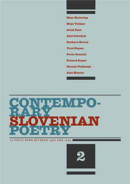 Contempo- Rary Slovenian Poetry 2