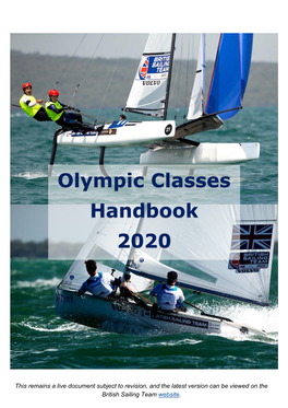 Olympic Classes Handbook 2020