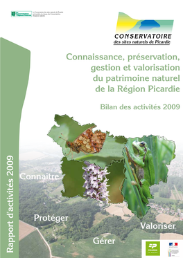 Connaissance, Préservation, Gestion Et Valorisation Du Patrimoine Naturel De La Région Picardie Connaître Protéger Gérer Ra