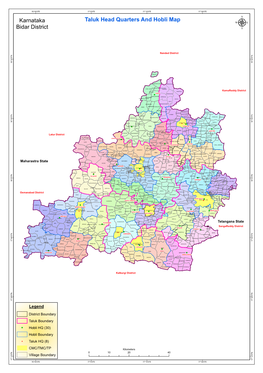 Karnataka Bidar District Taluk Head Quarters and Hobli