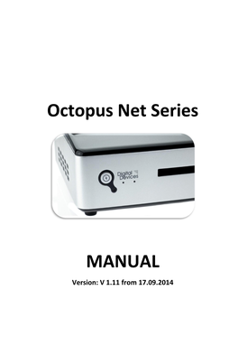Octopus Net Series MANUAL