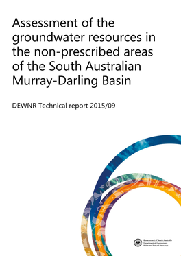 Assessment of the Groundwater Resources in the Non-Prescribed Areas of the South Australian Murray-Darling Basin