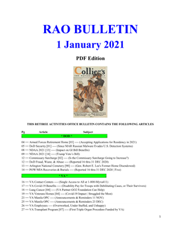 Bulletin 210101 (PDF Edition)