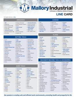 LINE CARD *AD Supplier Members in Blue