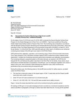 2019 Quarter 2 Methane Emission Monitoring Report