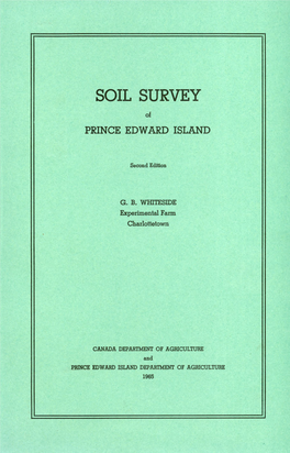 SOIL SURVEY of PRINCE EDWARD ISLAND