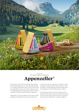 Factsheet Appenzeller En.Indd