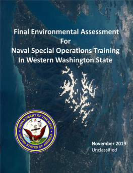 Final Environmental Assessment for Naval Special Operations Training in Western Washington State