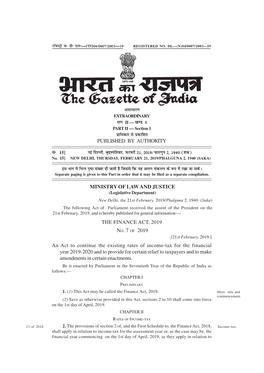 Finance Act, 2019