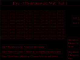 Hya – Objektauswahl NGC Teil 1